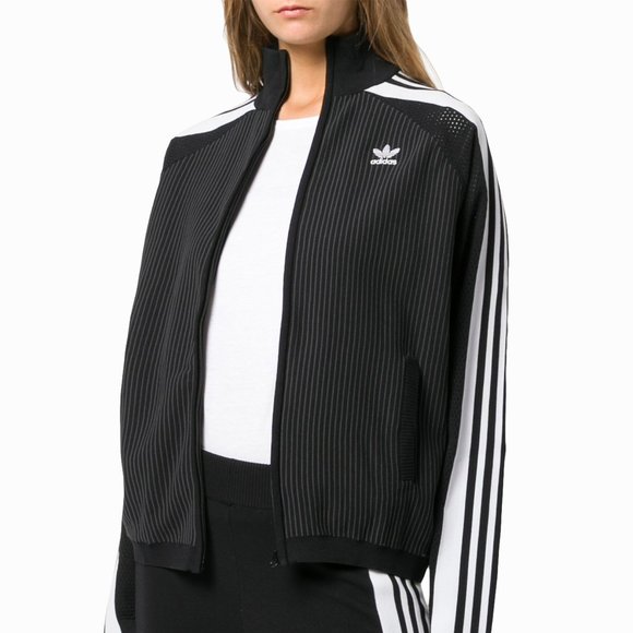Adidas Women’s Original Adibreak Snap Button Pinstripe Track Jacket RARE! - Picture 3 of 11